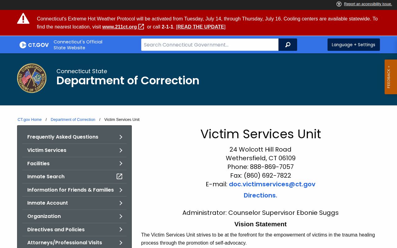 Fairfield County release notification instructions through CT SAVIN